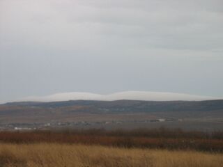 Жовтень 2008 року. Вид на Летійський туман із села Насипне.